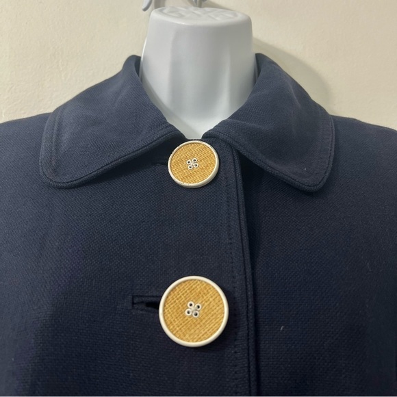 Lilly Pulitzer 3/4 Sleeve Coat Jacket 4 Linen Preppy Academia Coastal Career - Picture 3 of 14